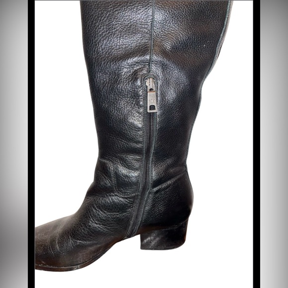 Ralph Lauren Dallyce Over The Knee Boots Women’s Size 10B Black Chic Bold Party - Picture 9 of 14